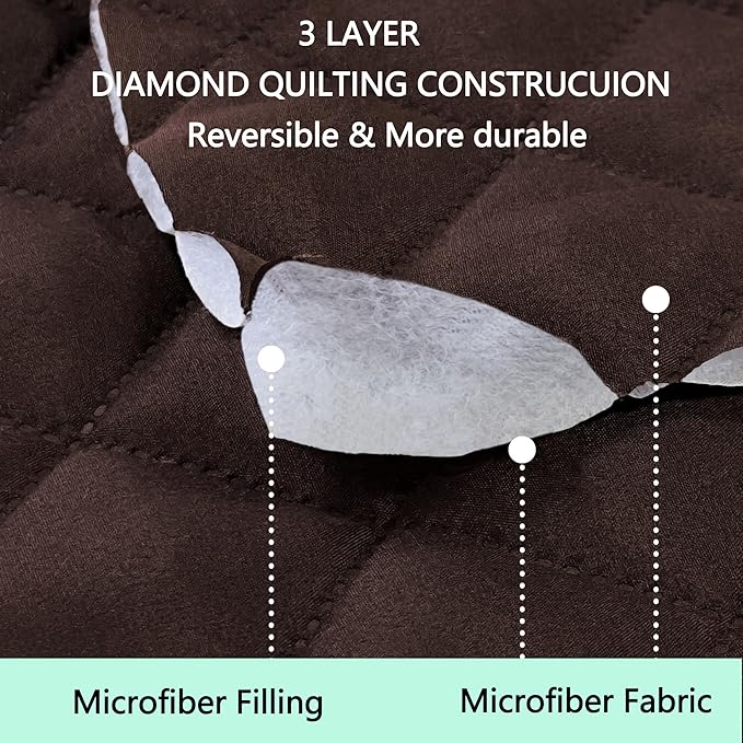 Reversible Oversized Sofa Covers Couch Cover Furniture Protector - Image 3