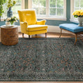 Dark Green 4x6 Washable Area Rug by HazoHaus