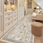 Madane Hallway Rug 3x10, Kitchen Rugs Washable Entryway Rug Vintage Kitchen - Image 5