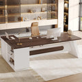 Jocoevol 78.7" L-Shaped Executive Desk, Extra Large Home Office Desk