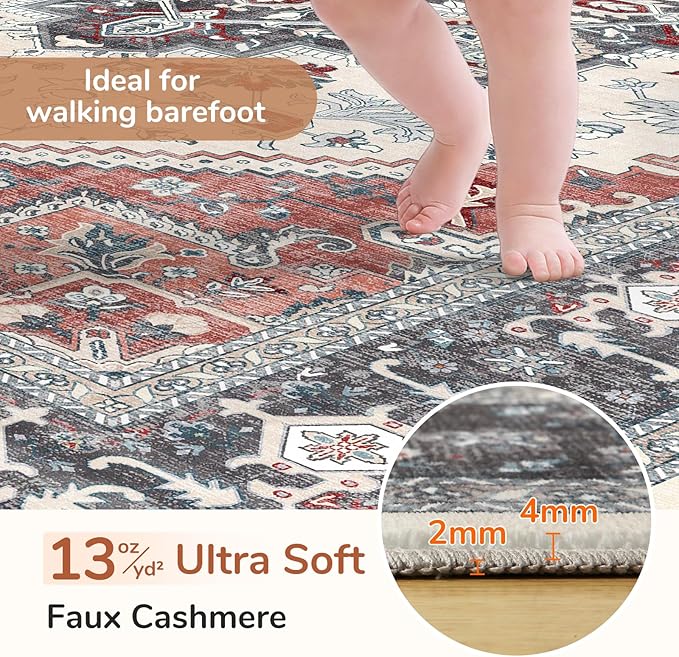OPPODREAM Soft 10x14 Area Rugs, Washable Rugs 10x14 - Image 2