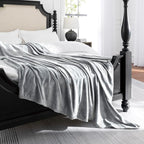JIAHANNHA Fleece Blanket King Size Grey 108 by 90 Inches Throw Blankets by JIAHANNHA