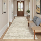 Soalmost Hallway Runner Rug 4x8 Wide: Washable Thin Runners - Image 3