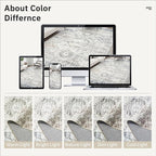 10x14 Area Rugs for Living Room, Non Slip Machine Washable Vintage Rugs - Image 9