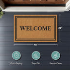 Barnyard Designs Natural Coco Coir Heavy Duty Backing Doormat - Image 8