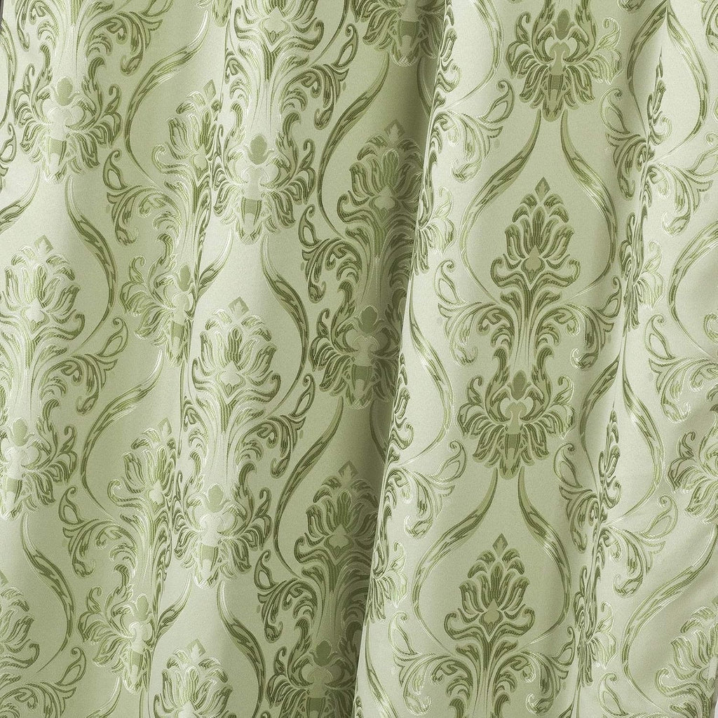All American Collection New 4 Piece Drape Set with Attached Valance and Sheer with 2 Tie Backs Included (63" Length, Sage)