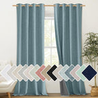 NICETOWN 100% Absolutely Blackout Linen Curtains by NICETOWN