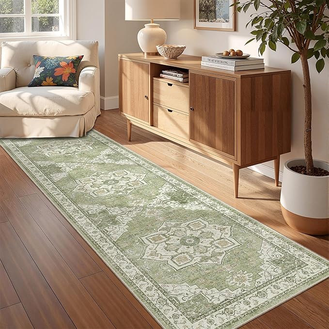 Kitchen Runner Rug Non Slip Washable 2.5x8, Soft Low Pile Entryway Rug Runners - Image 4