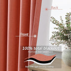 Guken 100% Blackout Curtains 90 Inch Length 2 Panels Set - Image 4