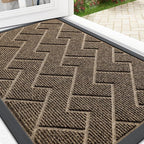 OLANLY Front Door Mat Indoor Outdoor Entrance, Waterproof All-Season, by OLANLY