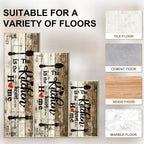 Non Slip Kitchen Mats for Floor Washable Kitchen Rugs 3 Piece,Coffe Wooden