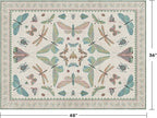 Washable Sage Green Large Entryway Rug, 3x4 Area Rugs - Image 2