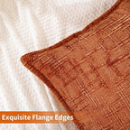 HPUK Fall Chenille Soft Throw Pillow Covers 18x18 Set of 2, Accent Cushion - Image 2