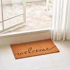 KANKUN Coco Coir Door Mat with Heavy Duty Backing, Welcome Doormat, Doormat - Image 8