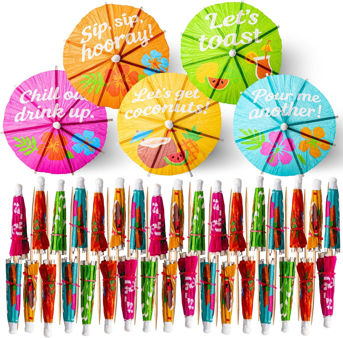 252 Pcs Cocktail Accessories for Drinks - Tiki Bar Cocktail Picks