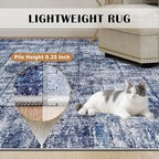 9x12 Area Rugs for Living Room Washable Rug: Anti-Skid Abstract Modern Living - Image 6