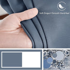 Deconovo Blackout Curtains, Thermal Insulated, W70 x L108 2 Panels, Back Tab - Image 7