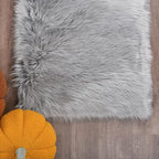 Goolela Grey Fluffy Fuzzy Furry Runner Rug 2x6 - Image 6