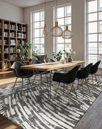 Latte&Fog 6x9 Area Rugs for Living Room Bedroom, Modern Abstract Washable Rug - Image 3