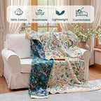 MSGKV The Boho Layer: 60"x80" Cotton Throw Blanket – Full Size - Image 2