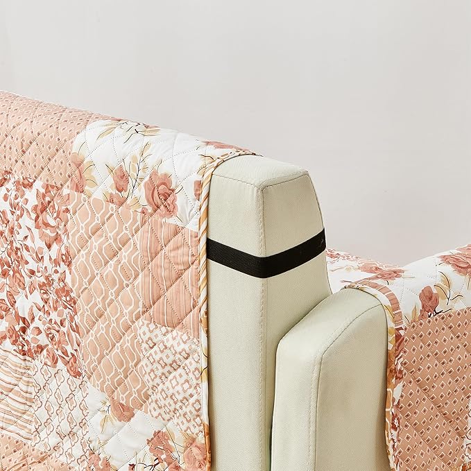 Great Bay Home Reversible Patchwork Sofa Cover - Image 4