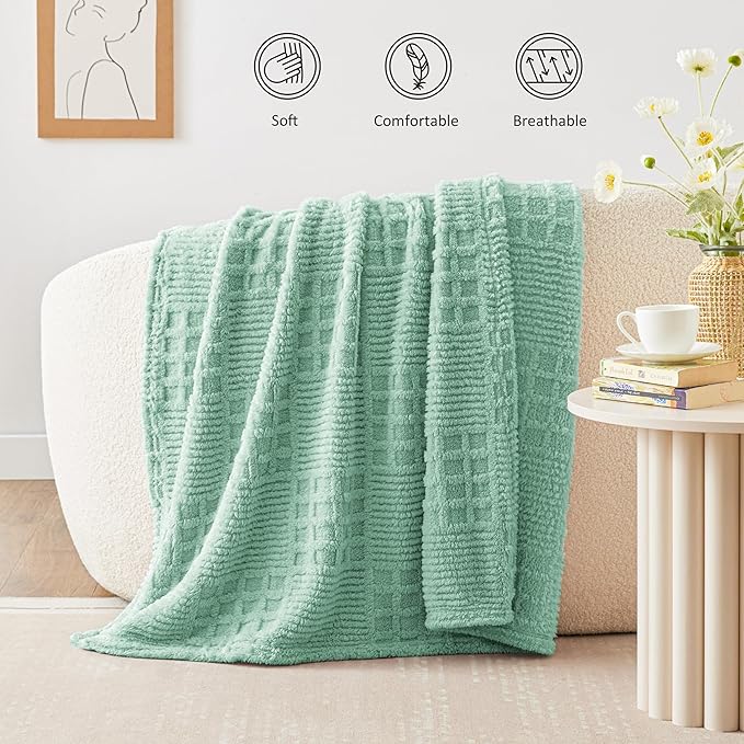 EXQ Home Fleece Throw Blanket for Couch or Bed - Image 2