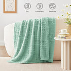 EXQ Home Fleece Throw Blanket for Couch or Bed - Image 2