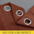 NICETOWN 100% Absolutely Blackout Linen Curtains - Image 6