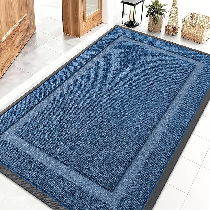 OLANLY Front Door Mat Indoor Outdoor Entrance, Waterproof All-Season, by OLANLY