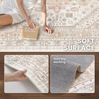 zesthome 9x12 Area Rugs for Living Room, Non-Slip Backing Washable Rugs - Image 6