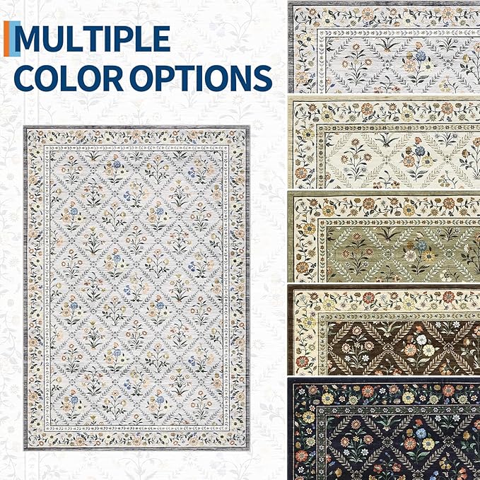 Large Area Rugs 10x13 Washable Rug - Image 8