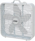 EZ-CHILL 20-Inch Portable Box Fan with 3-Speed Control - White