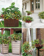 Ouddy Decor 18 Pcs Artificial Plants for Outdoors Fake Greenery Stems