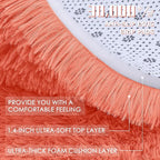 OLANLY 3x5 Machine Washable Small Bedside Rug, Soft Fluffy Shaggy Rugs - Image 5