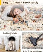 RELEANY Area Rugs 3'x8' Runner Rug Non Slip Washable - Image 5