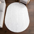 Nuloom Nia White/Ivory, Cozy Shag, Fluffy and Soft, High Traffic, Stain by nuLOOM