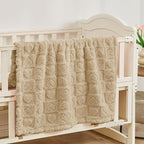 Yurhap Fleece Baby Blanket Heart Checkered, Ultra Soft Cozy Baby Blankets - Image 5