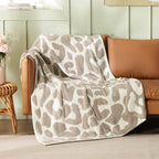 Bedsure Leopard Throw Blanket for Couch, Cheetah Print Knit Fall Gifts Blanket - Image 3