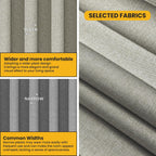 Room Divider Curtain Sets with Flexible Ceiling Track, Privacy Soundproof Curtain for Bedroom Office Patio Sliding Door(Grey, W180 x L108, 1 Pack)
