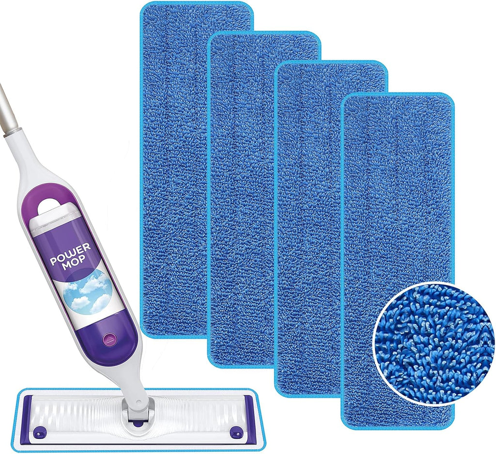 Reusable Power Mop Refill Pads Compatible with Swiffer PowerMop
