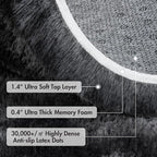 7x10 Ft Extra Large Shag Rugs for Living Room, Tie Dyed Ultra Soft Fluffy Furry - Image 8