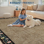 GarveeHome Entryway Rug 2x6 Modern Bordered Runner Rug Washable Kitchen Runners - Image 7