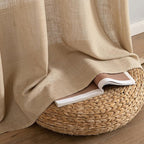 MIULEE Brown Linen Curtains 108 Inches Long - Image 7