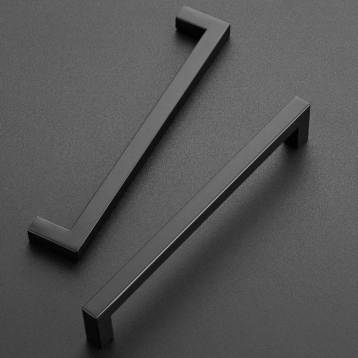 Ravinte Matte Black Kitchen Square Cabinet Handles 7-1/2 Inch 20 Pack