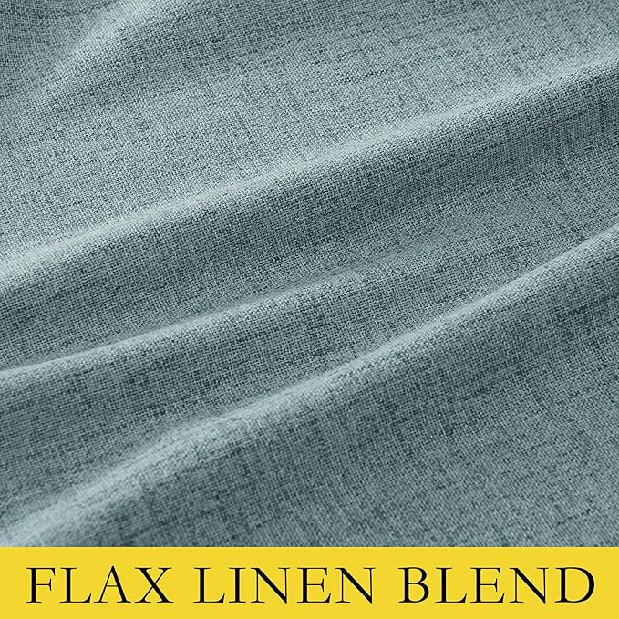 NICETOWN 100% Absolutely Blackout Linen Curtains - Image 9