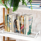 Simple Houseware Expandable Pan Rack 10 Adjustable Compartments, White
