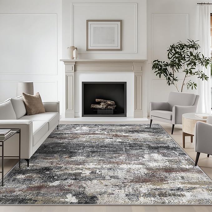 Area Rugs 10x12 for Living Room Bedroom, Modern Abstract Machine Washable Large by BEIMO