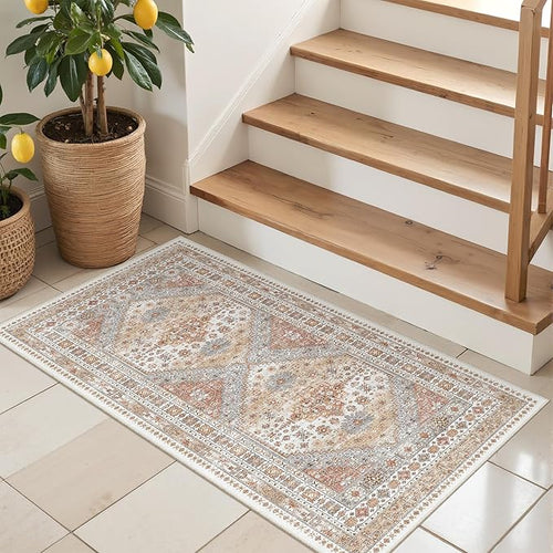 2x4 Washable Rug Runner for Bathroom, Soft Entryway Rug for Laundry Room by Restydon