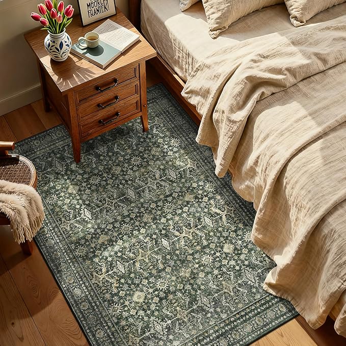 Lofus 3x5 Area Rug for Entryway, Washablee Soft Rugs for Bedroom, Living Room - Image 4