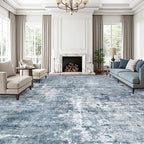 10x14 Area Rugs for Living Room, Non Slip Machine Washable Vintage Rugs by Soalmost